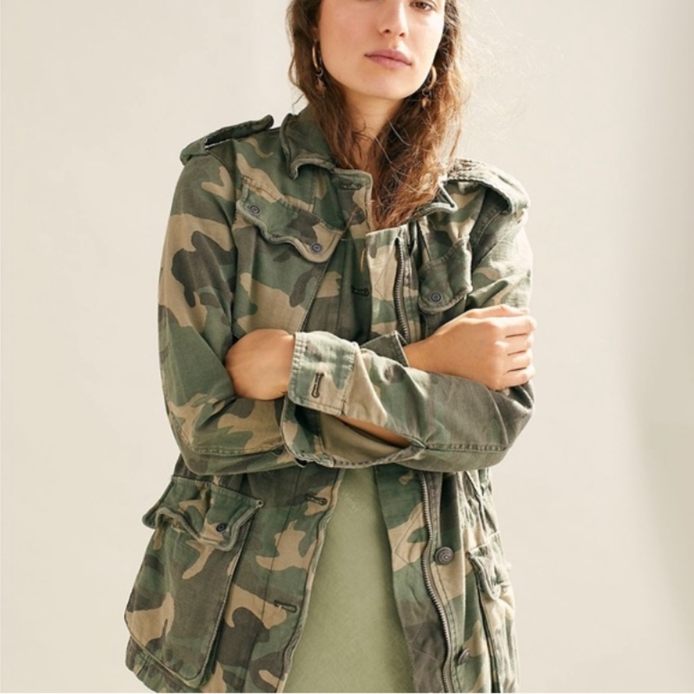 Free People Not Your Brother’s Surplus Jacket Camo